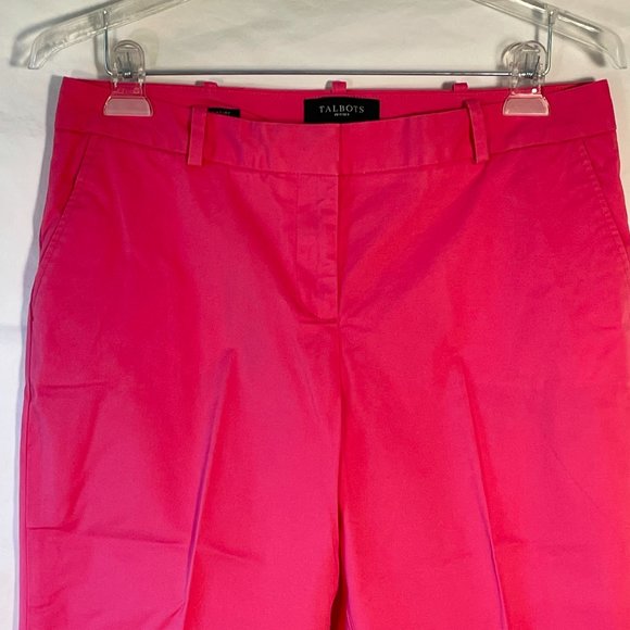 Talbots Signature Hot Pink Capri Size 10P - Picture 3 of 5